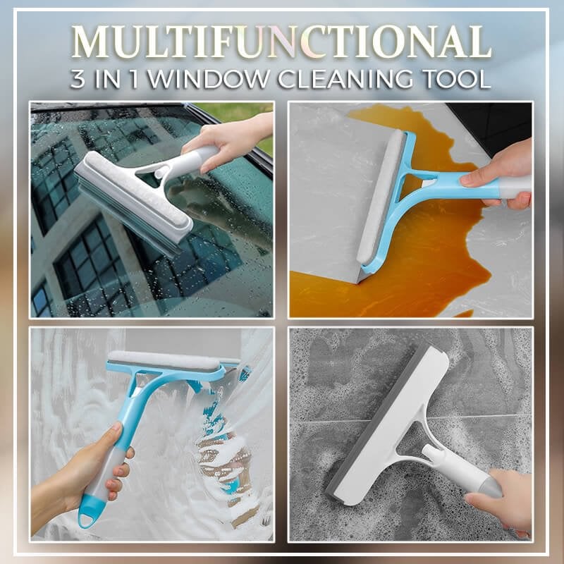 3 in 1 Window Cleaning Tool for Car Indoor Outdoor High Windows