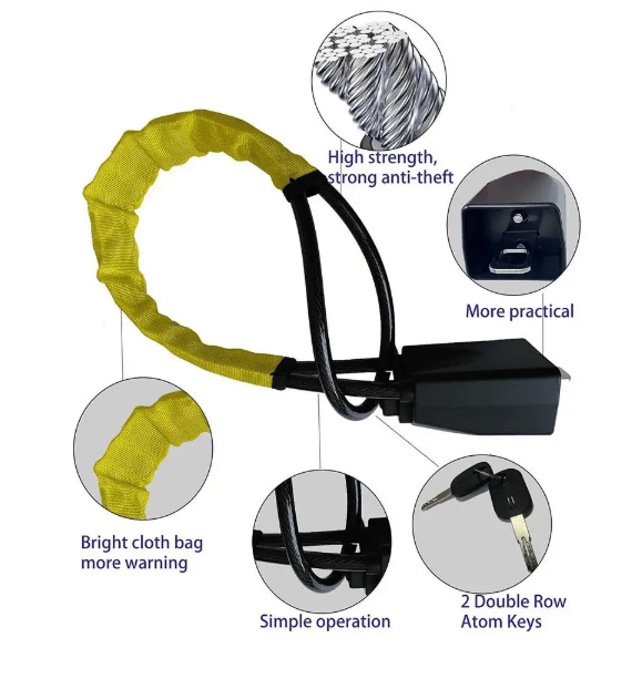 🚗Car Steering Wheel Lock Seat Belt Lock Anti-Theft Device