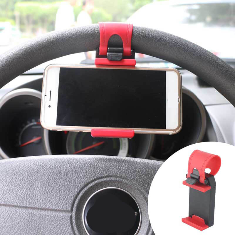 Universal Car Steering Wheel Mobile Phone Holder