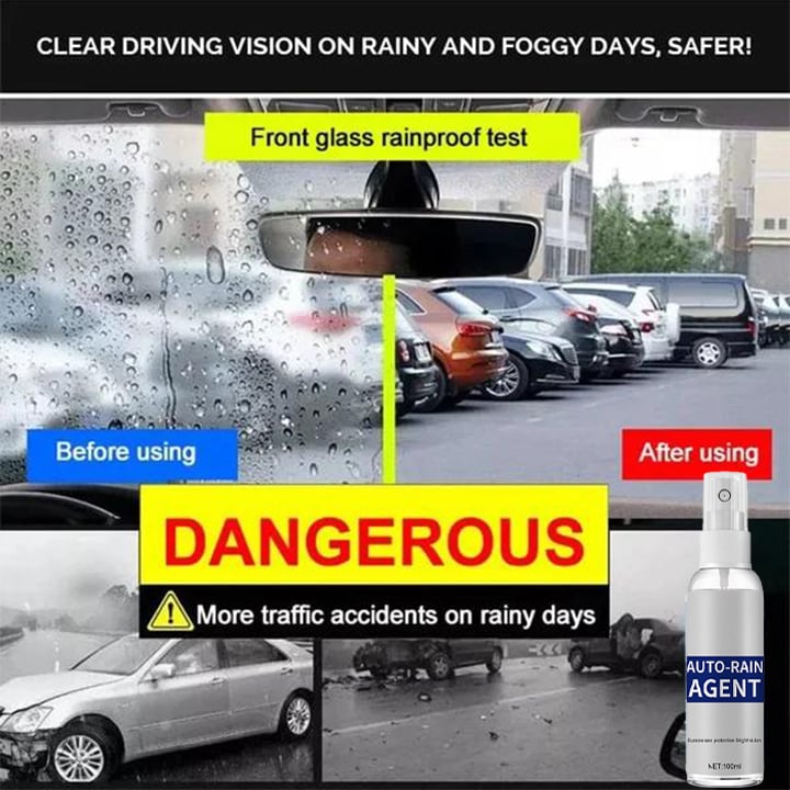 🚗Car Glass Anti-Fog Rainproof Agent - Drive With Clarity And Safety!✨